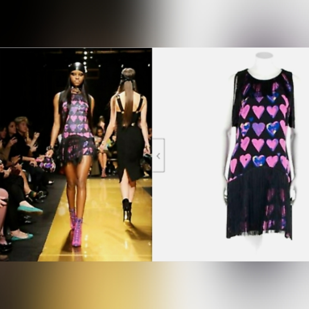 Versace for H&M fringe mini dress